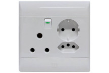 CBI 4X4 ULTRA COMB.PLUG SA/EURO/SCHUKO SUP693-W