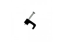 CABLE CLIP FLAT BLK 10.5MM /100
