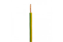 CUT H/WIRE 1MM PVC GRN/YELL    /100