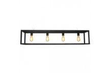 RP86 4LT BLACK PENDANT