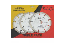 TOOL-CO D.I.Y SILVER 115MM 3PACK DISC.HS115TC3