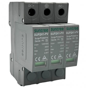 SURGE ARRESTOR 3P SUNTREE  SUP2-PV 40KA 1000VDC   GREY