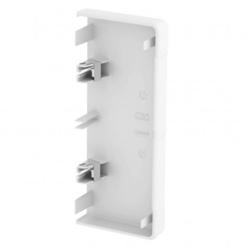 OBO RAPID 45 PVC END CAP   DUO WHITE 6113280