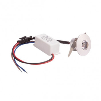 LED-03-ST/WW 1W LED SATIN CHROME STARLIGHT WW