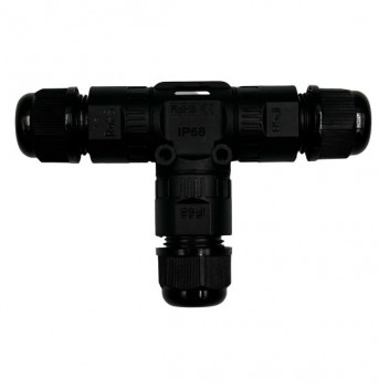 JOINT 3WAY CONNECTOR 10A   1-1.5MM BLK IP66