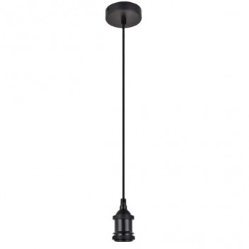 PEN783 CEILING CUP AND TEXTILE CORD BLACK