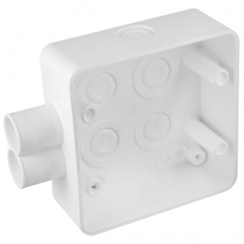 PVC 4X4 SPOUT.PLUG BOX FL  9039