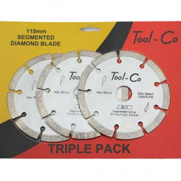TOOL-CO D.I.Y SILVER 115MM 3PACK DISC.HS115TC3