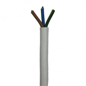 FLEX RND CABTYRE 1X3 WHT   10A/100M