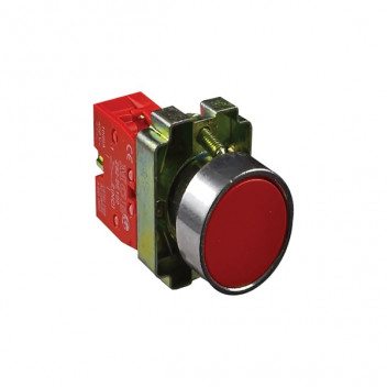 MC P/B FLAT HEAD RED 1N/C  GLXB2BA42