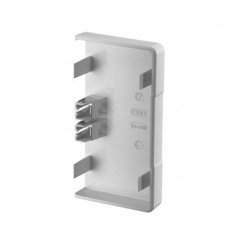 OBO RAPID 45 PVC END CAP   SNG GREY 6113112